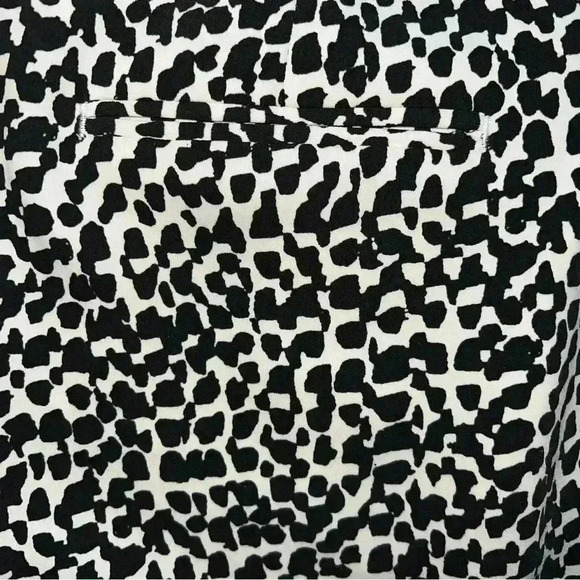 Banana Republic geometric design pants size 0 black and white - Picture 5 of 11